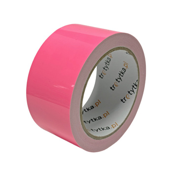 Luminescencyjna taśma klejąca w kolorze  różowym - 50 mm x 10 m - Trafiki