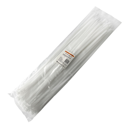 Opaski do kabli białe UV 7,6x500 mm – Trafiki