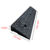 Najazd gumowy typu klin - 1000 mm x 250 mm x 90 mm - Trafiki