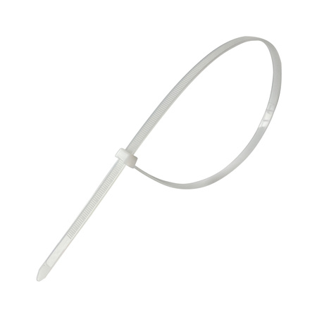 Opaski do kabli białe UV 7,6x500 mm – Trafiki