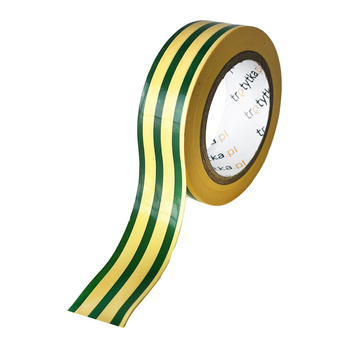 Taśma izolacyjna PVC żółto-zielona 18mm x 10m – Trafiki