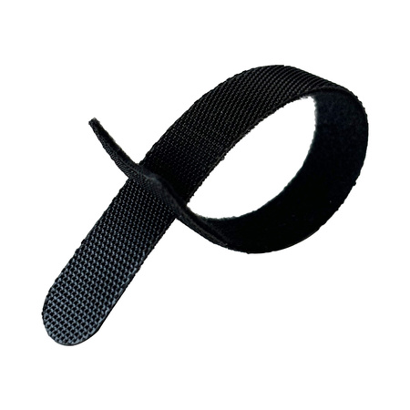 Rzepowy organizer do przewodów 310 mm czarny 8 sztuk - Trafiki