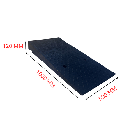 Rampa najazdowa typu klin - 500 mm x 1000 mm x 120 mm - Trafiki