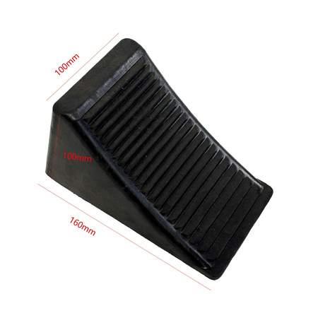 Klin gumowy pod koło 160x100x100 mm – Trafiki