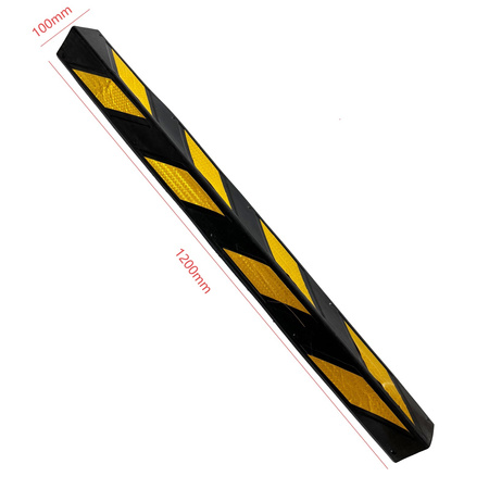 Narożnik ochronny gumowy 1200x100x10 mm – Trafiki