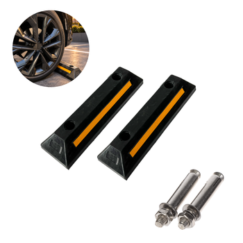 Zestaw Odbojnik parkingowy gumowy 560 mm x 160 mm x 100 mm - 2szt.