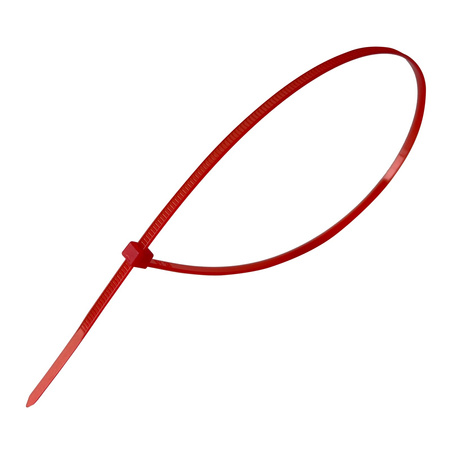 Opaski do kabli czerwone UV 3,6x370 mm – Trafiki