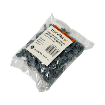 Uchwyt do montażu kabli okrągły 12 mm szary – Trafiki