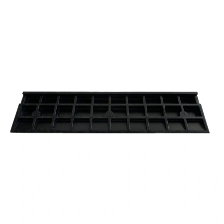 Najazd klinowy gumowy, 1000 mm x 250 x 50 mm
