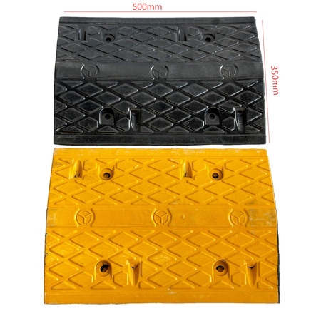 Próg drogowy podrzutowy, element środkowy 500x350x50 mm – Trafiki