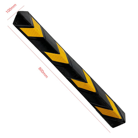 Narożnik ochronny gumowy 800x100x10 mm – Trafiki