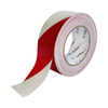 Taśma sygnalizacyjna z klejem, PVC, 48 mm x 50 m, czerwono-biała - Trafiki