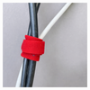 Rzepowy organizer do przewodów 310 mm czerwony 8 sztuk - Trafiki