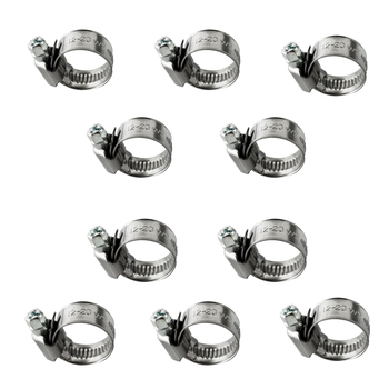 Komplet opasek ślimakowych typ W2 (10 szt.) Ø12-20 mm, szer.12 mm - Trafiki