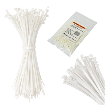 Opaski do kabli beżowe pastelowe UV 2,5x100 mm – Trafiki