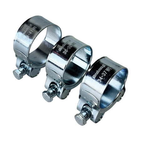Komplet 10 szt. opasek W1 GBS Ø34-37 mm, M6x50 - Trafiki