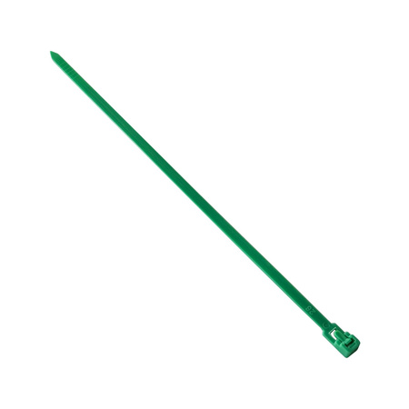 Opaski do kabli wielokrotnego użytku zielone pastelowe UV 4,8x200 mm – Trafiki