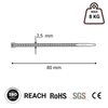 Opaski zaciskowe Opaski Kablowe Trytytki czarne UV 2,5x80 mm 100 szt. - Trafiki