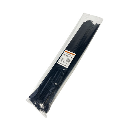 Opaski do kabli czarne UV 4,8x430 mm – Trafiki