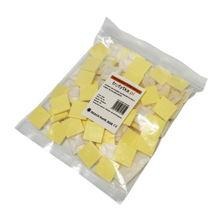 Mocowanie do opasek kablowych 25x25 mm, biały – 100 sztuk - Trafiki