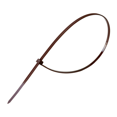 Opaski do kabli brązowe UV 3,6x370 mm – Trafiki