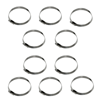 Komplet opasek ślimakowych typ W2 (10 szt.) Ø70-90 mm, szer.12 mm - Trafiki