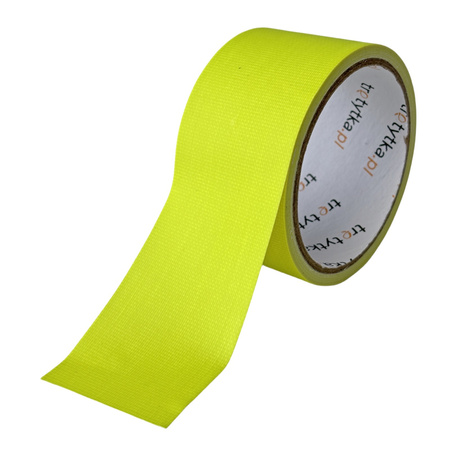 Ostrzegawcza taśma UV w kolorze żółtym - 50 mm x 5 m - Trafiki