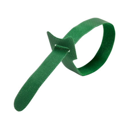 Zestaw opasek zaciskowych na rzep Magic (8 szt.) 16x310 mm, ZIELONA - Trafiki