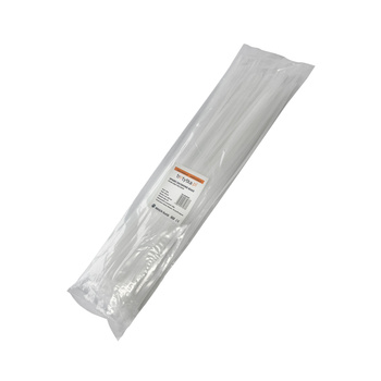 Opaski do kabli białe UV 4,8x380 mm – Trafiki