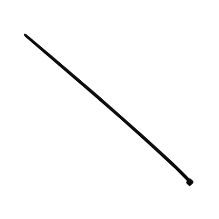 Opaski do kabli czarne UV 4,8x380 mm – Trafiki