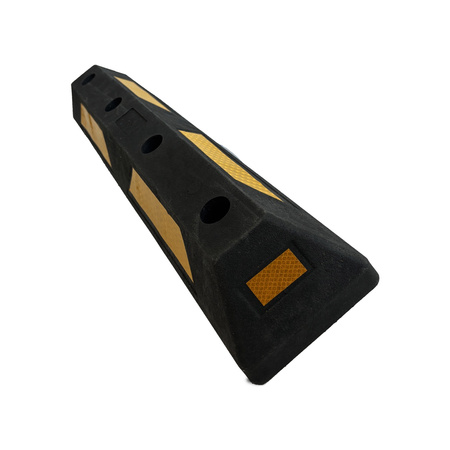 Gumowy ogranicznik parkingowy - 750 mm x 150 mm x 100 mm + Trafiki