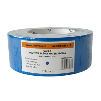 GAFER GAFR Duct Tape taśma materiałowa, 48 mm x 50 m, NIEBIESKI