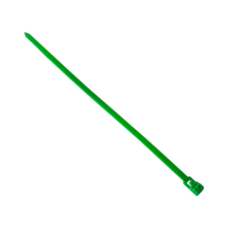 Opaski do kabli wielokrotnego użytku zielone UV 4,8x200 mm – Trafiki