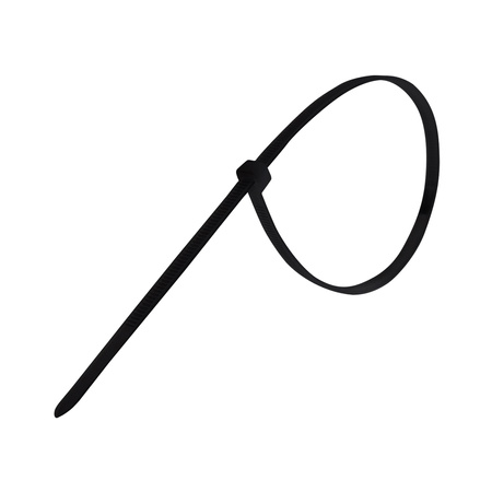 Opaski do kabli czarne UV 4,8x380 mm – Trafiki