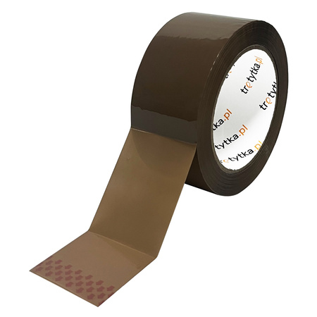 Taśma pakowa brązowa 48mm x 100m – zestaw 6 sztuk – Trafiki