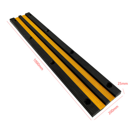 Odbojnica ścienna gumowa 1000 x 200 x 25 mm – Trafiki