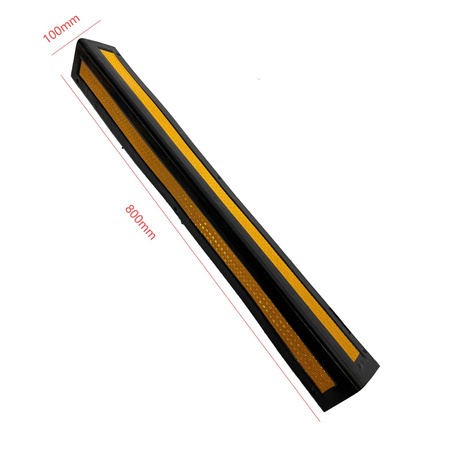 Narożnik ochronny gumowy 800x100x10 mm – Trafiki