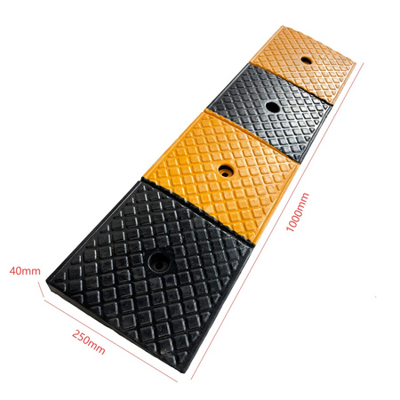 Rampa krawężnikowa gumowa 1000x250x40 mm – Trafiki