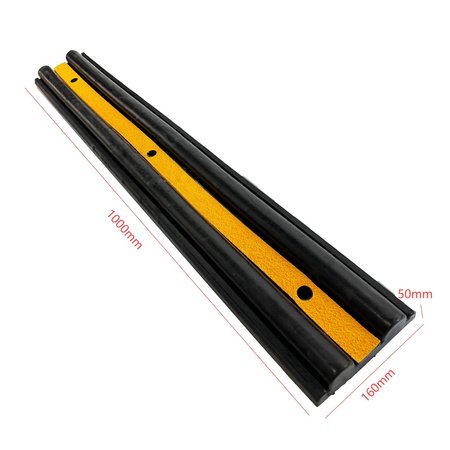 Odbojnica ścienna gumowa 1000x160x50 mm – Trafiki