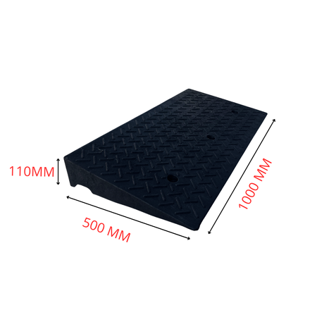 Rampa najazdowa typu klin - 1000 mm x 500 mm x 110 mm - Trafiki