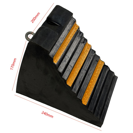 Klin gumowy 240x200x170 mm – Trafiki