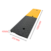 Najazd klinowy gumowy 1000 mm x 250 mm x 40 mm żółto czarny - Trafiki
