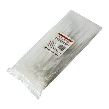 Opaski do kabli wielokrotnego użytku przezroczyste UV 4,8x200 mm – Trafiki