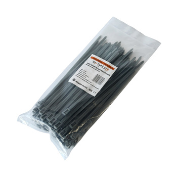 Opaski do kabli wielokrotnego użytku szare UV 4,8x200 mm – Trafiki