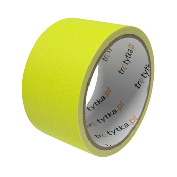 Fluorescencyjna taśma UV w kolorze żółtym - 50 mm x 5 m - Trafiki