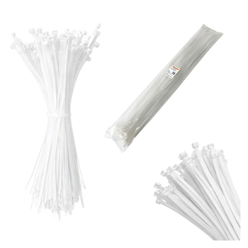 Opaski do kabli białe UV 8,5x1200 mm – Trafiki