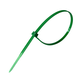 Opaski do kabli zielone UV 3,6x250 mm – Trafiki