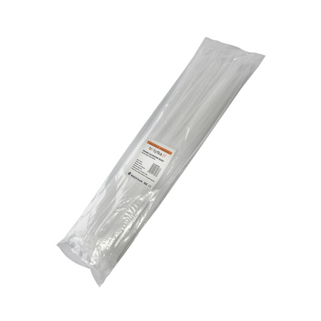 Opaski do kabli białe UV 4,8x380 mm – Trafiki