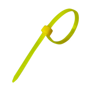 Opaski do kabli żółte UV 2,5x100 mm – Trafiki