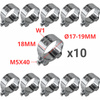 Komplet 10 szt. opasek W1 GBS Ø17-19 mm, M5x40 - Trafiki